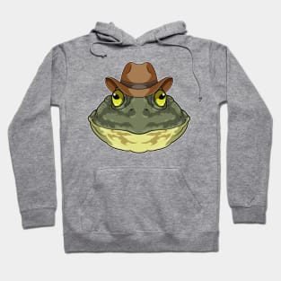 Frog as Cowboy with Hat Hoodie